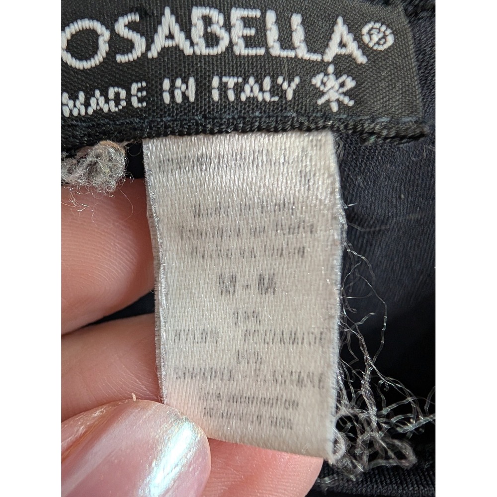 Cosabella Tank Top Womens Black Scoop Neck Made in Italy Stretch - Size M - Picture 4 of 5